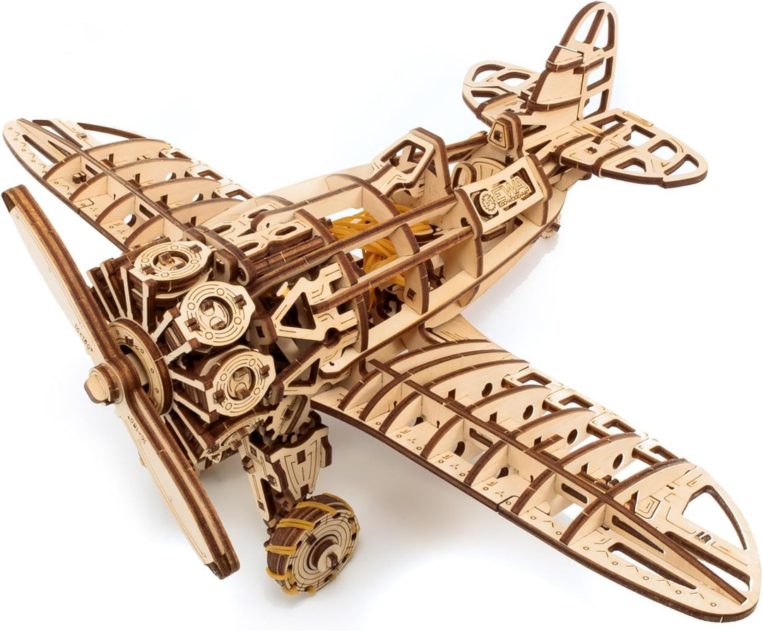 3D Puzzle Holz Flugzeug – DIY-3D Modellbausatz Erwachsene &amp; Jugendliche ab 14 Jahren – Holz Flugzeug