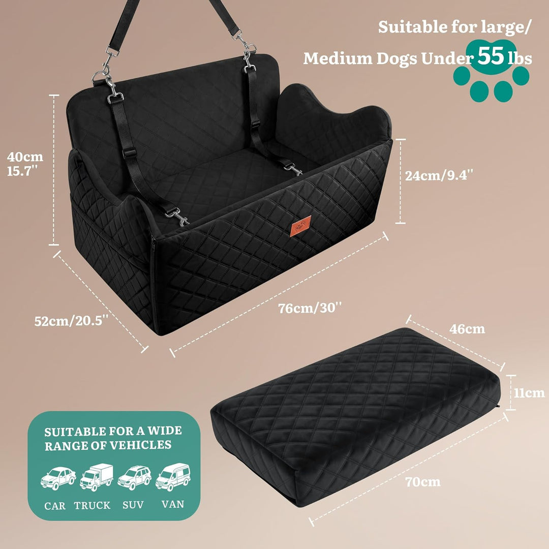 YITAHOME Hundesitz für grosse und mittelgrosse Hunde,Reisebettb Haustiere mit Memory Schaumstoff unt