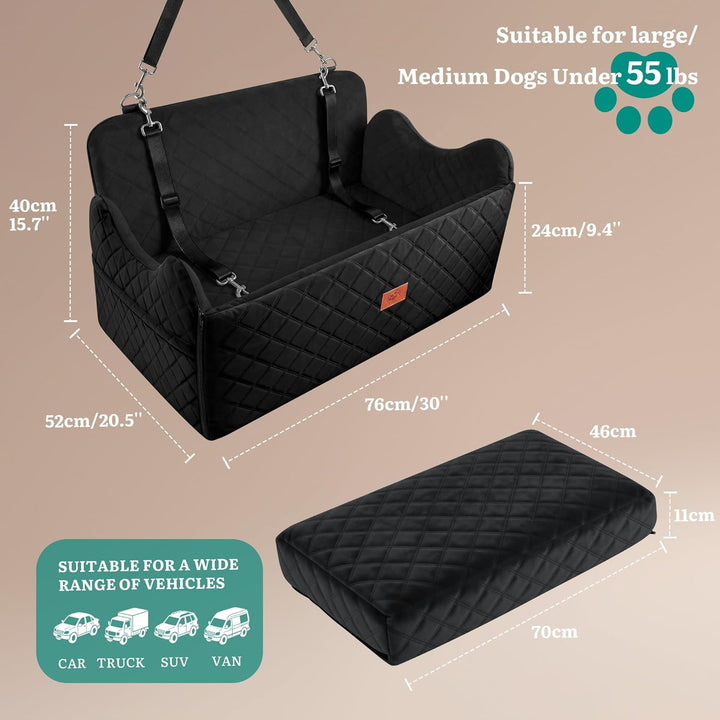 YITAHOME Hundesitz für grosse und mittelgrosse Hunde,Reisebettb Haustiere mit Memory Schaumstoff unt