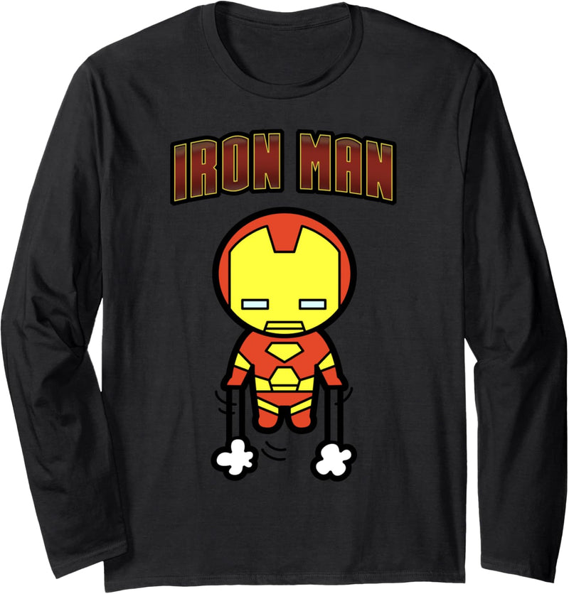 Marvel Iron Man Invincible Kawaii Flying Langarmshirt