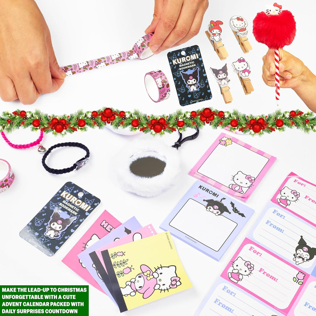 Get Trend Hello Kitty Sanrio Adventskalender 2025 Kinder Weihnachtskalender mit 24 Türchen & Vielen