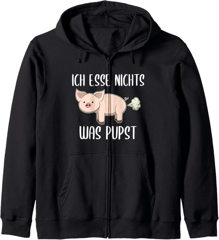 Ich Esse Nichts Was Pupst Veganer Vegetarier Kapuzenjacke