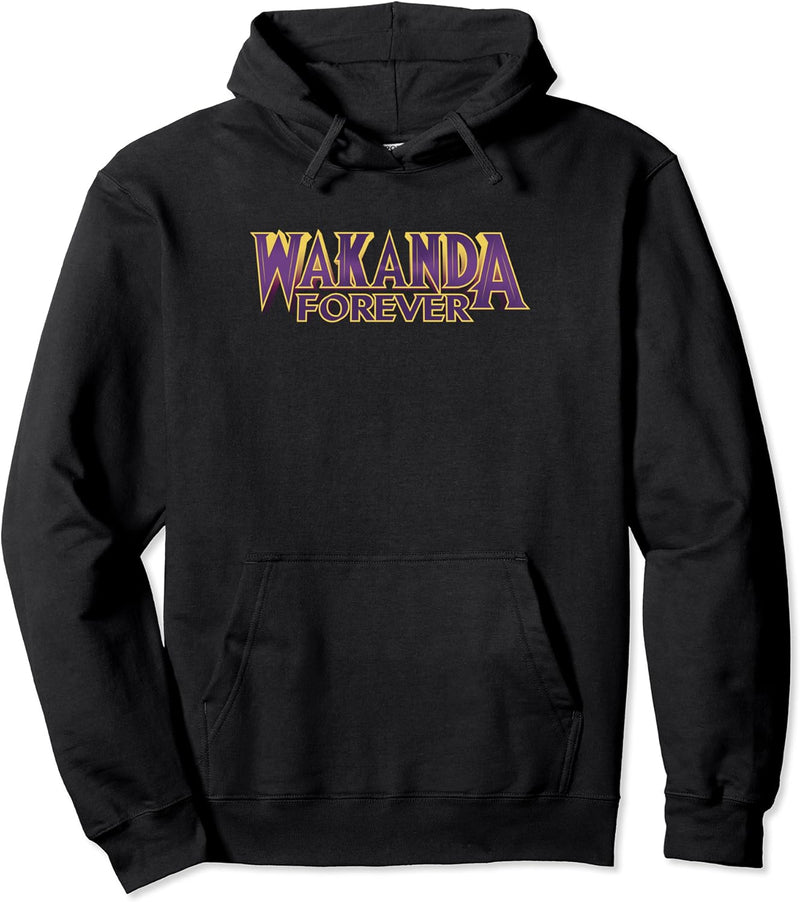 Marvel Black Panther Wakanda Forever Bold Pullover Hoodie