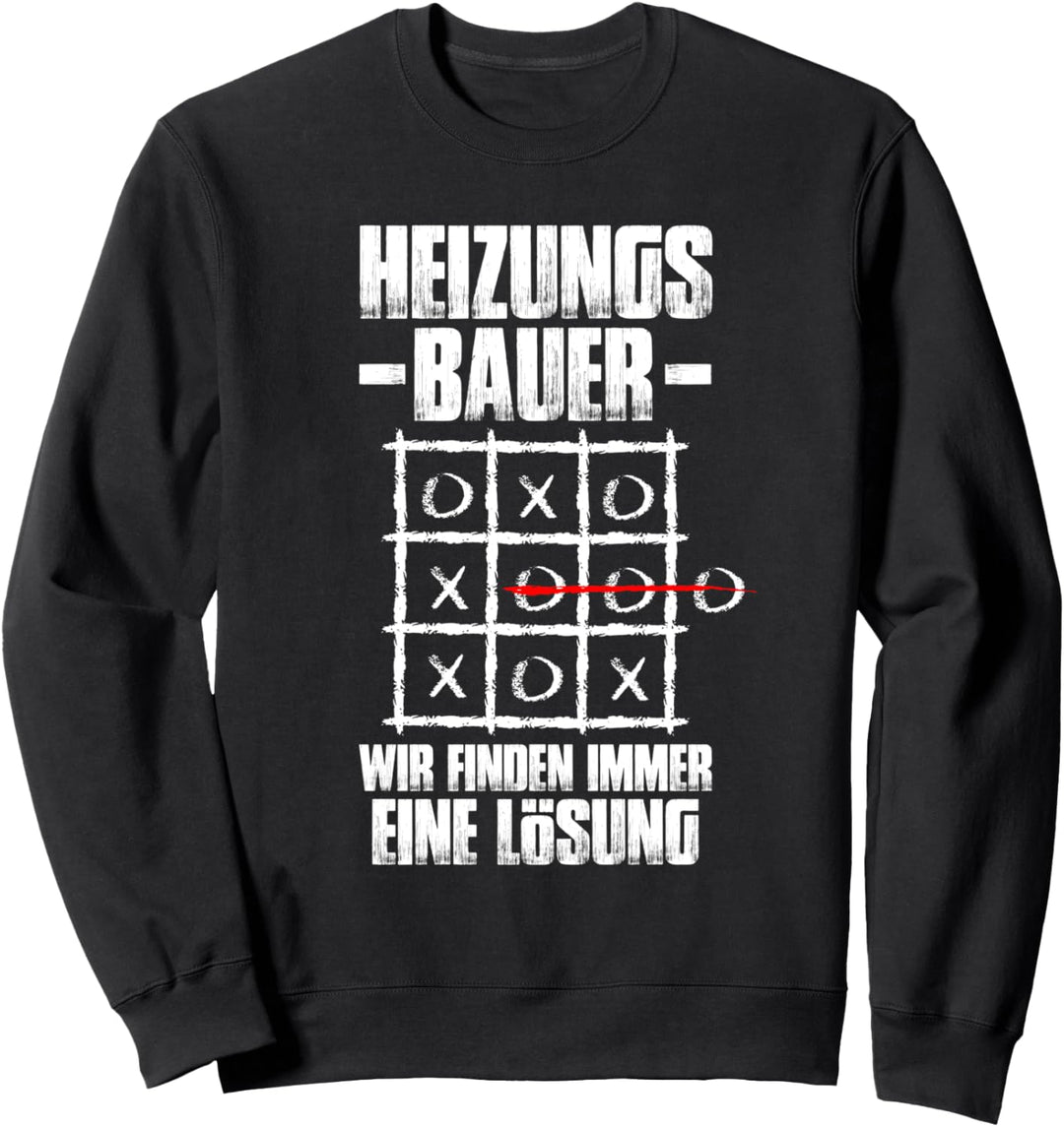 Heizungsbauer Lösung Klempner SHK Anlagenmechaniker Sweatshirt