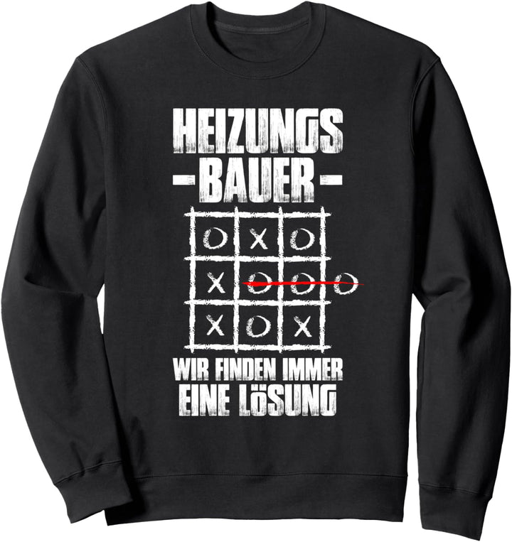 Heizungsbauer Lösung Klempner SHK Anlagenmechaniker Sweatshirt