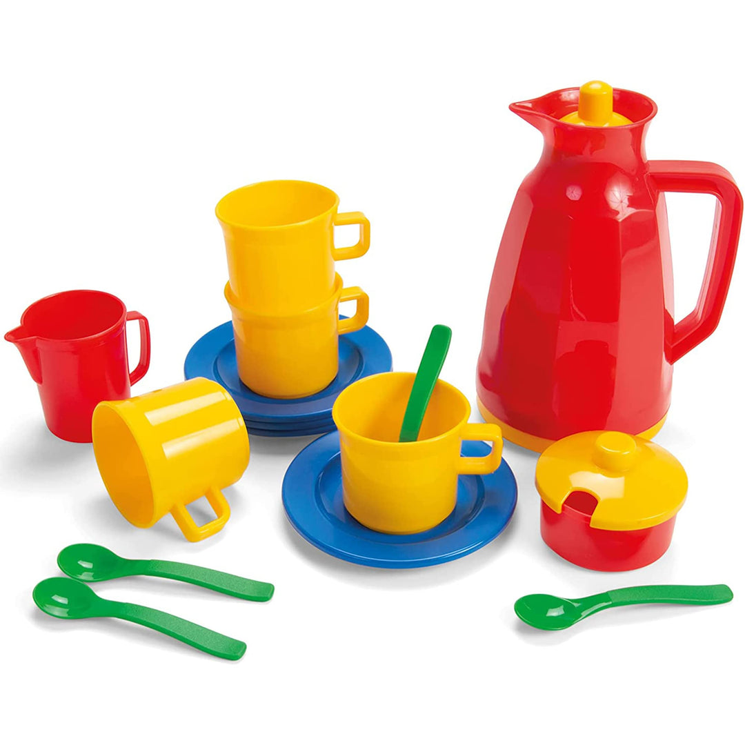 Dantoy - Coffee Set for 4 - Pretend Play for Children 2+ years old - 17 Pieces- Toys for Kids – Mult