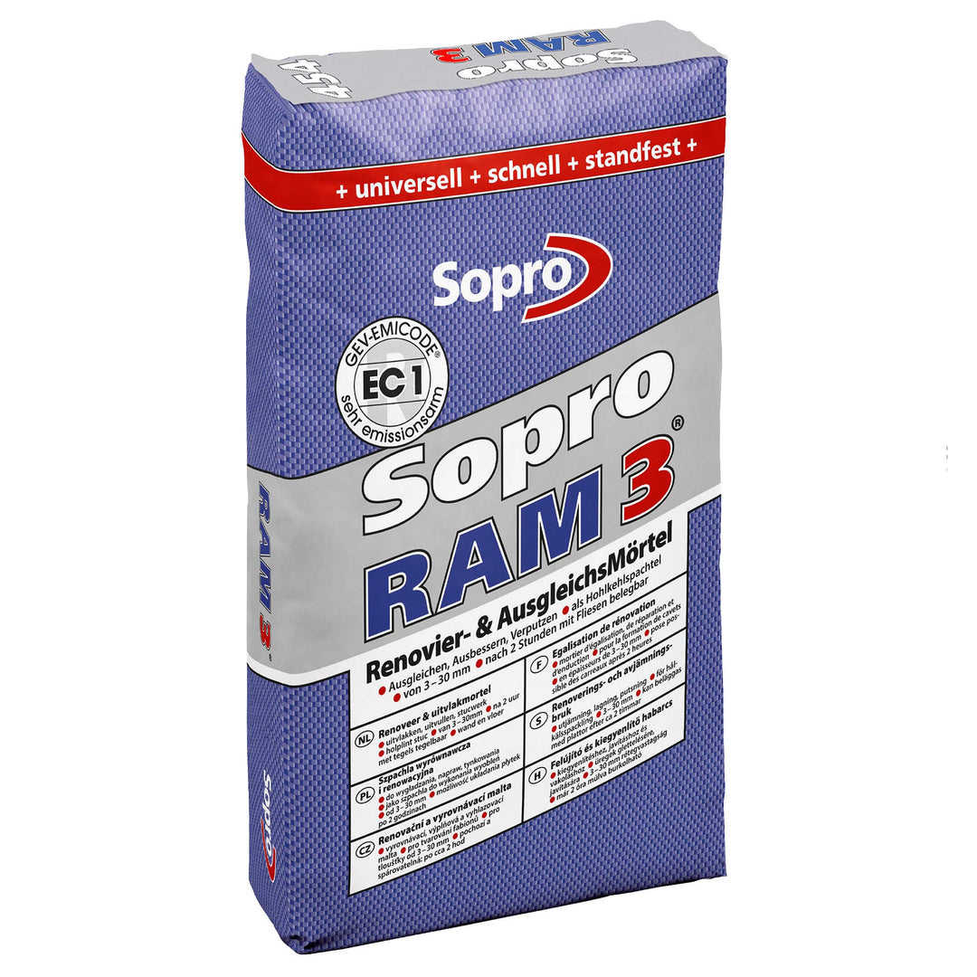 Sopro RAM3 Renovierungsmörtel Stopmörtel, 25 kg 1, 1