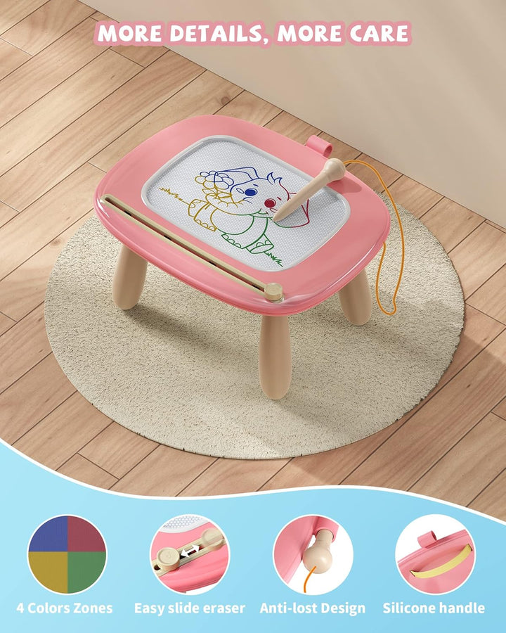 Kikapabi Magnetisches Zeichenbrett für Kleinkinder – Geschenk zum 1. Geburtstag für Mädchen und Jung