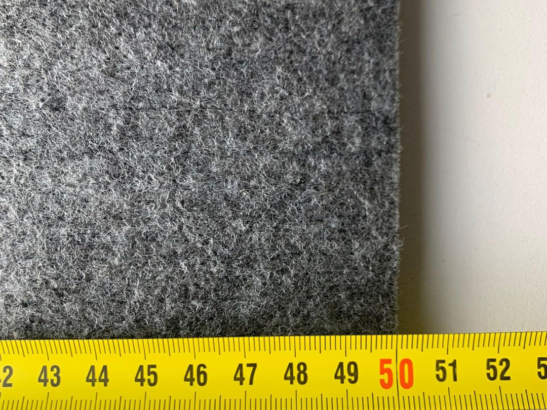 Dicker grauer Filzstoff 10 mm – 160x50 cm – robuster Polyesterfilz für Handwerk, Dämmung & Schallsch