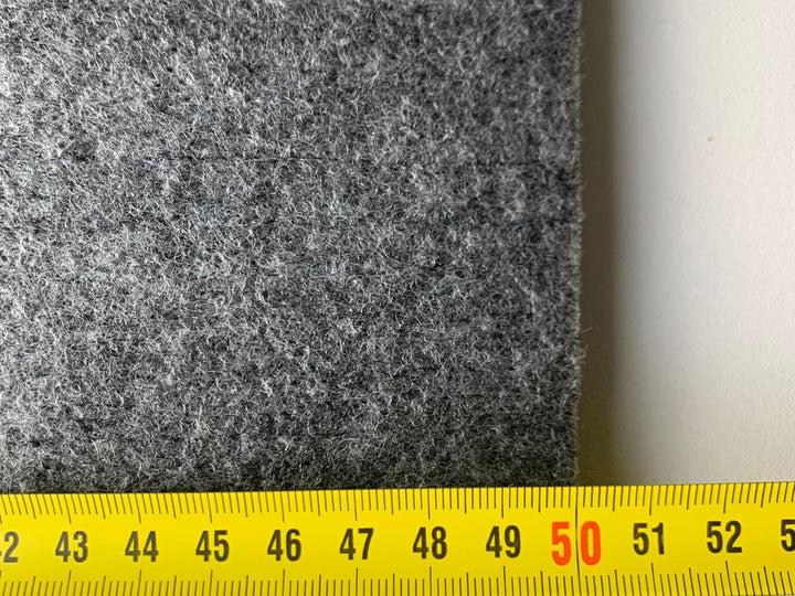 Dicker grauer Filzstoff 10 mm – 160x50 cm – robuster Polyesterfilz für Handwerk, Dämmung & Schallsch