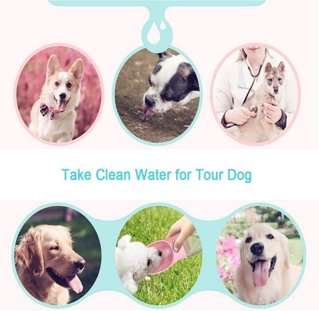COTOP Hundetrinkflasche für Unterwegs, Tragbare Trinkflasche Hund 550ml, BPA-frei Wasserflasche Hund