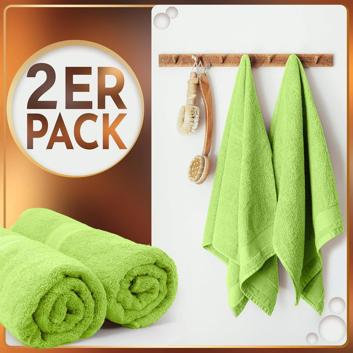NatureMark 2er Pack SAUNATÜCHER Premium Qualität 80x200cm SAUNATUCH Sauna-Handtuch Doppelpack Farbe: