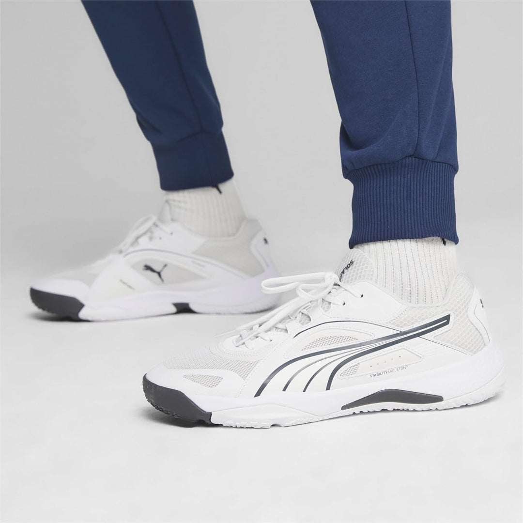PUMA Unisex Solarstrike Ii Hallenturnschuh 46 EU Puma White Shadow Gray, 46 EU Puma White Shadow Gra