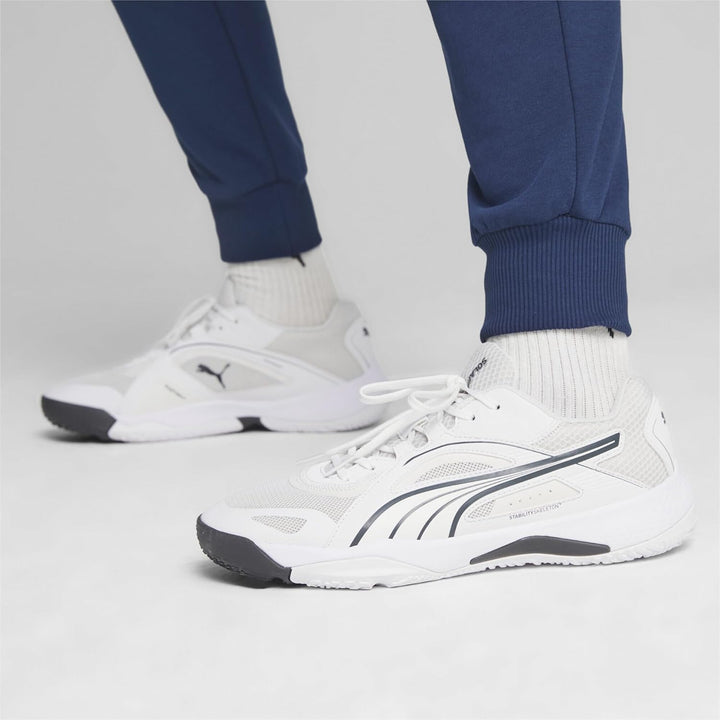 PUMA Unisex Solarstrike Ii Hallenturnschuh 46 EU Puma White Shadow Gray, 46 EU Puma White Shadow Gra