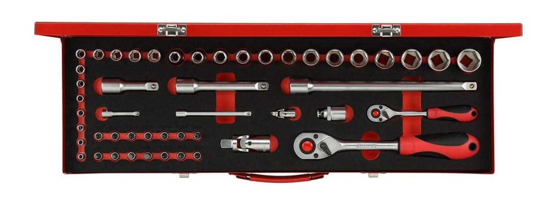 GEDORE red Steckschlüssel-Satz 1/4' + 1/2' 49-teilig
