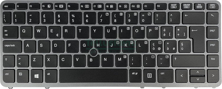 ersatztastatur Italienisch Nicht Hintergrundbeleuchtung für HP 840 G1, 840 G2, 850 G1, 850 G2 Non-Ba