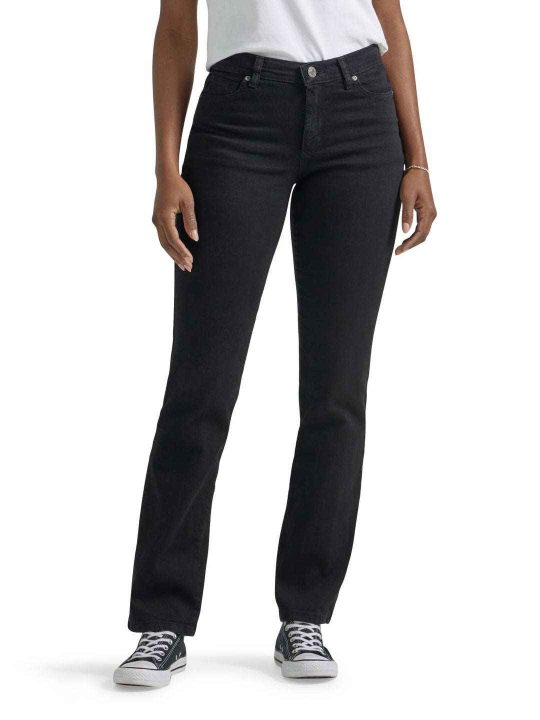 Lee Damen Relaxed Fit Straight Leg Geradem Bein Jeans Grösse: 2 Schwarz Onyx, Größe: 2 Sch