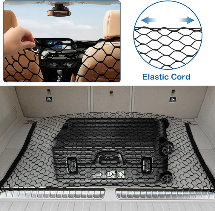 120 * 70CM Hunde Auto Netz Hundegitter Auto Hundeschutznetz Auto Hunde-Auto-Trennnetz Haustier-Trenn