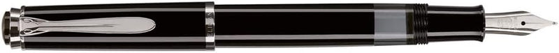 Pelikan 804080 Kolbenfüllhalter Classic M205, schwarz, Feder EF, 1 Stück Federbreite: EF, Federbreit