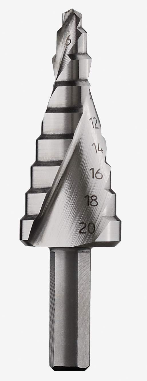 Bosch Accessories HSS Stufenbohrer (für Metall und Stufenbohrer, Ø 4 – 20 mm, Länge 70,5 mm, Zubehör