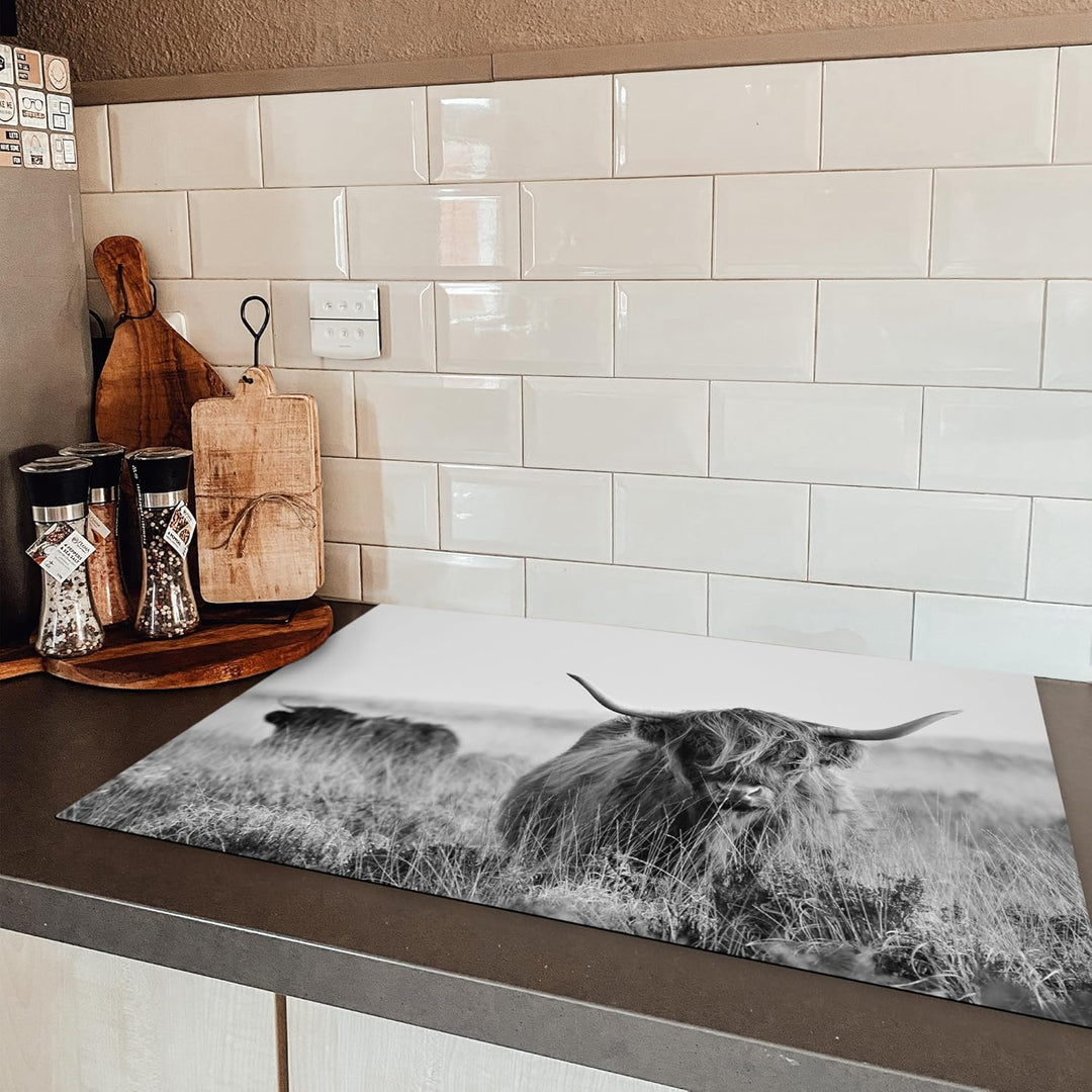 KitchenYeah© Herdabdeckplatte Einteilig Ceranfeld Abdeckplatte Küche Deko Ceranfeldabdeckung Herdabd