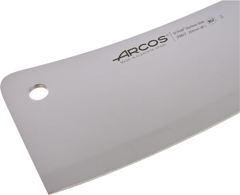Arcos 296723 Serie 2900 - Hackmesser Metzgermesser - Klinge Nitrum Edelstahl 200 mm - HandGriff Poly