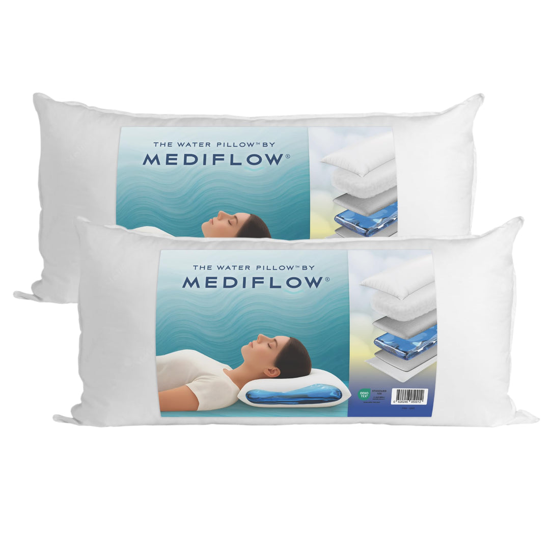 Mediflow 5201 Das Original Wasserkissen im Doppelpack 40x80cm, Weiss , 2 Stück (1er Pack)