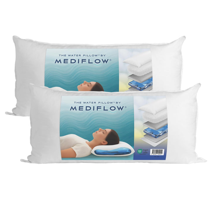 Mediflow 5201 Das Original Wasserkissen im Doppelpack 40x80cm, Weiss , 2 Stück (1er Pack)