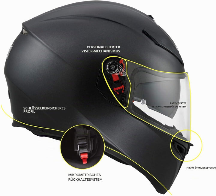 SV Solid Motorrad Integral-Helm, XS