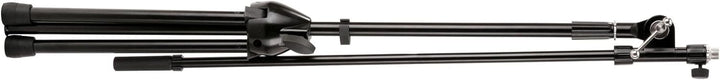 Pronomic MS-15 Pro Mikrofonstativ mit Galgen SET (stabiler Dreibein, Gummifüsse, höhenverstellbar, a