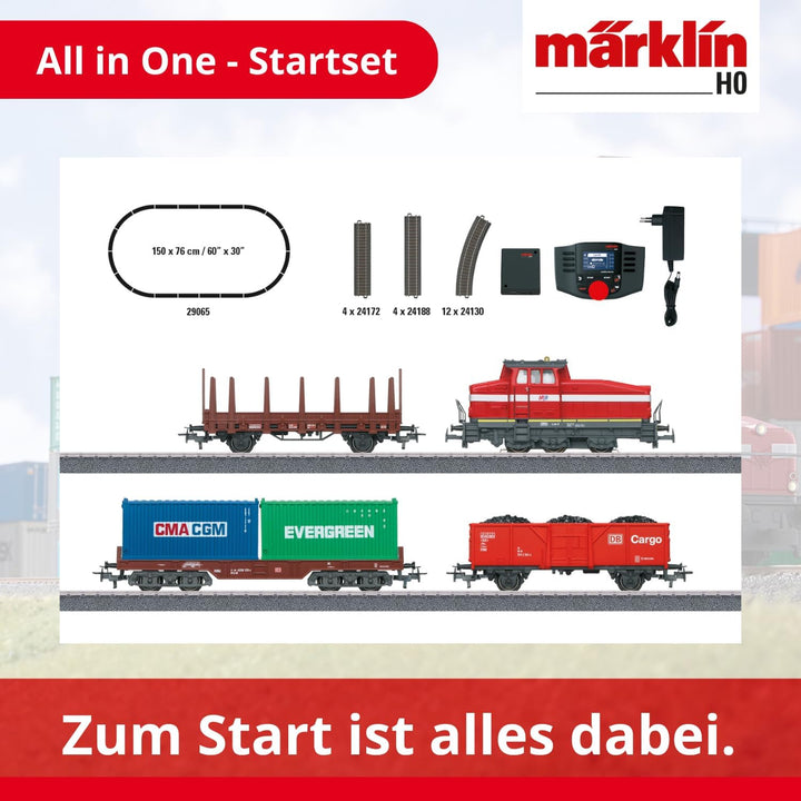 Märklin 29065 Digital-Startpackung Moderner Rangierbetrieb, Spur H0 Modelleisenbahn, viele Soundfunk