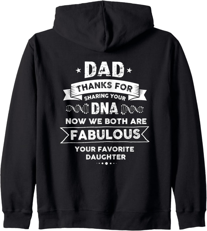 Papa Tochter DNA Wir sind Fabelhaft Vatertag Vater Kapuzenjacke
