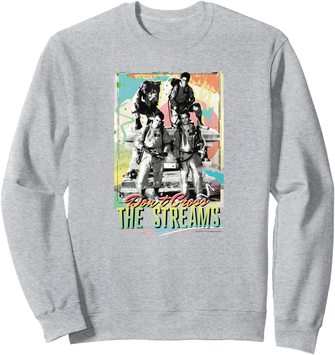Ghostbusters Pop-Graffiti überqueren nicht die Bäche Sweatshirt