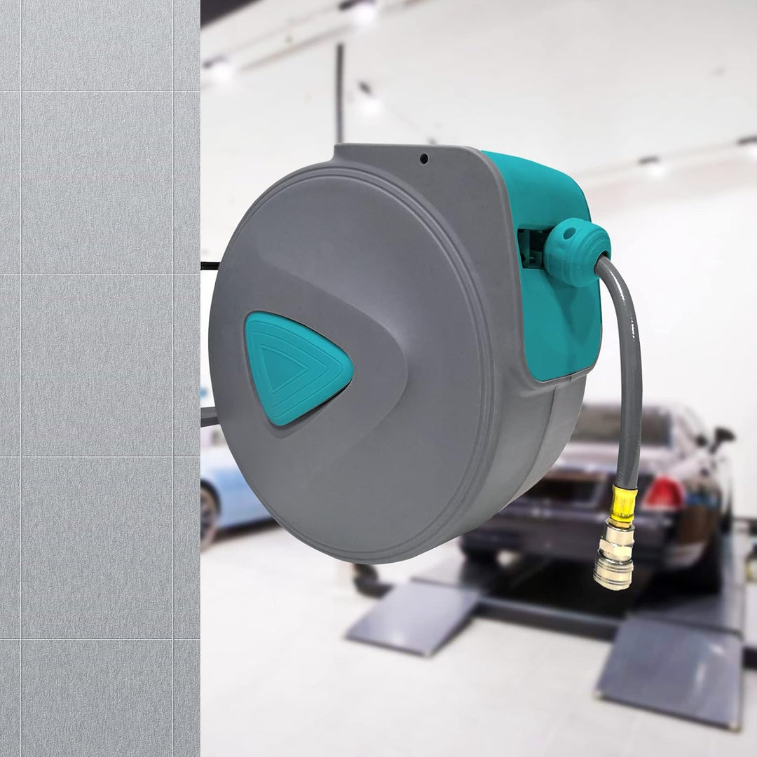 YUENFONG Druckluftschlauch 20m Luftschlauch Aufroller Automatisch 1/4'' Anschluss, Druckluft Schlauc