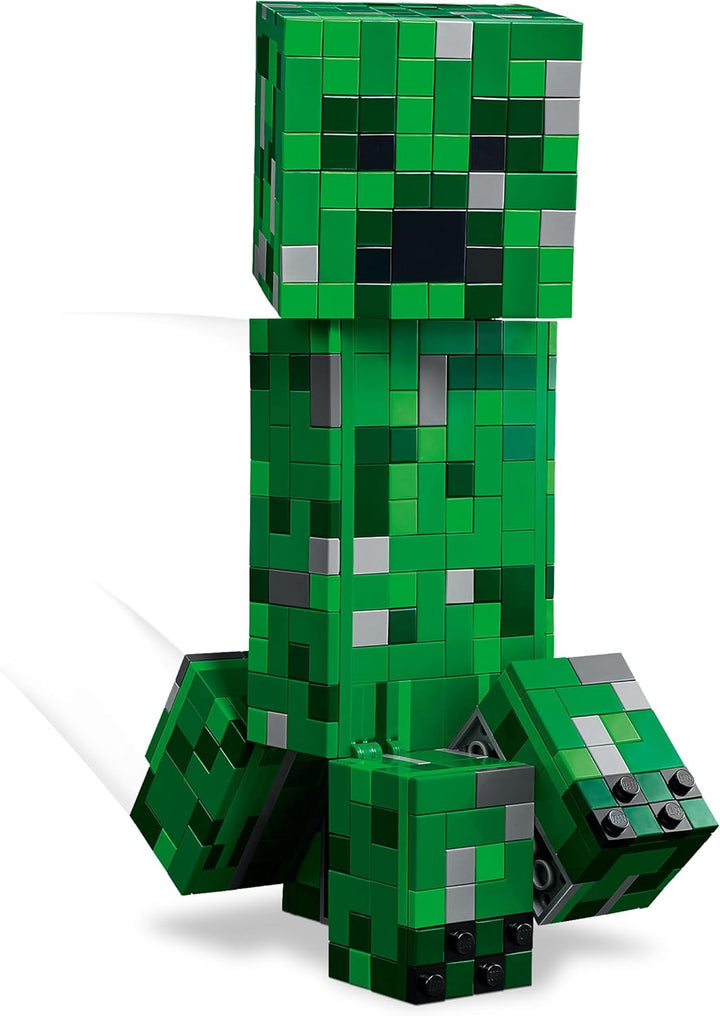LEGO Minecraft Der Creeper - Gamer Spielzeug -Bewegliche Actionfigur - Interaktives Spielset mit TNT