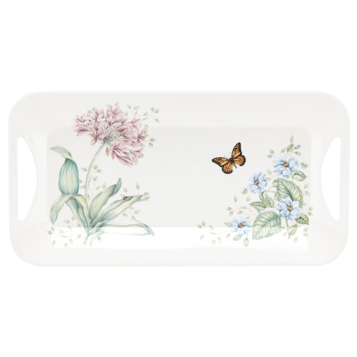 Lenox Butterfly Meadow Hors d'Oeuvres Tablett, Melamin, 1 Stück Serviertablett, Serviertablett