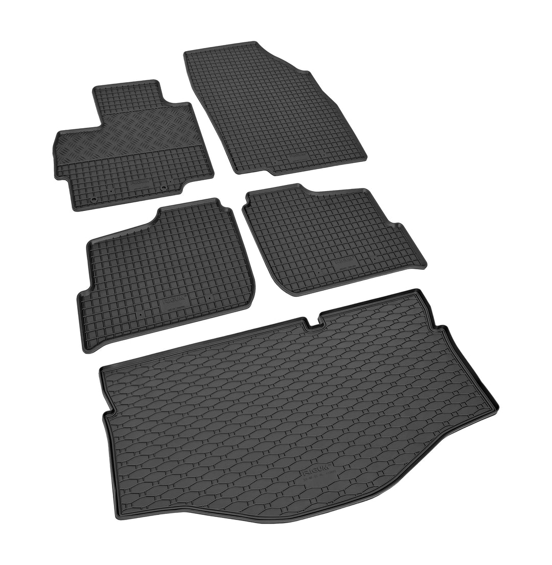 Stylisches Gummi- und Kofferraumwanne Set geeignet für Mitsubishi Space Star ab 2019 - Schützen und
