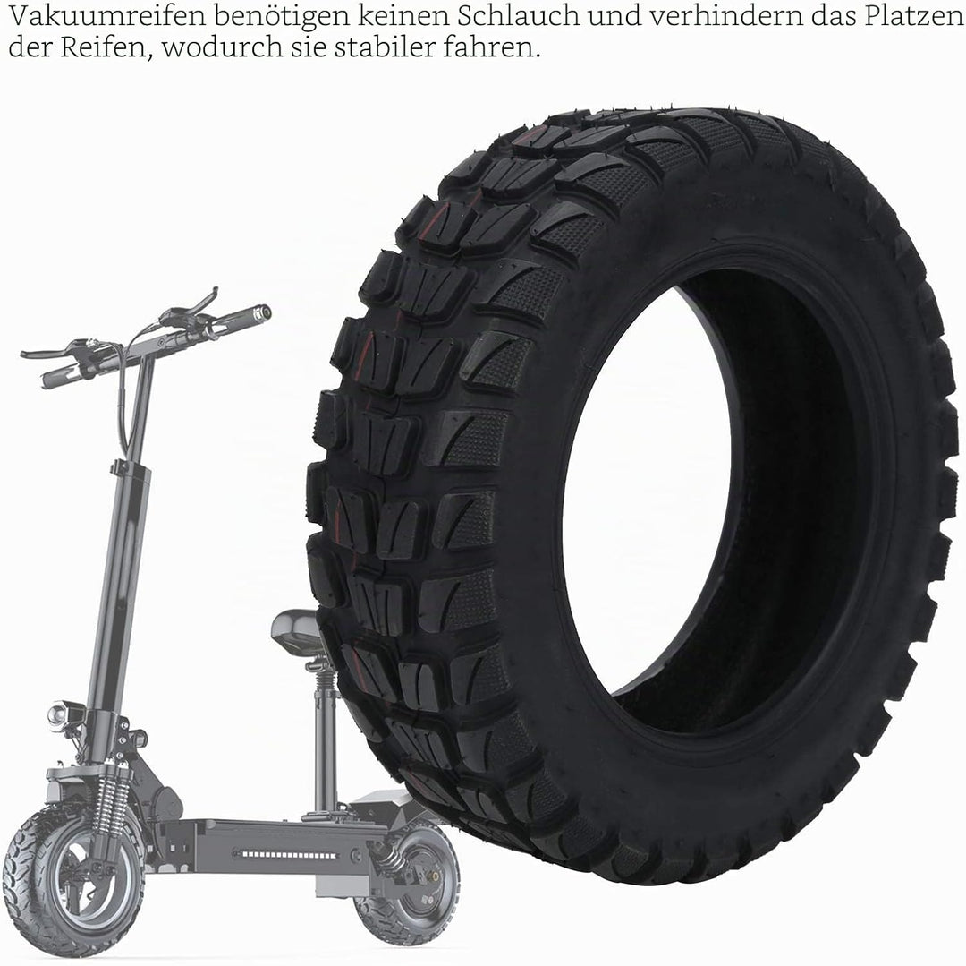E Scooter Ersatzräder, 10 Zoll Elektrorollerreifen 90/65-6,5 Vakuumrad Ersatzreifen Solid Reifen, Ge