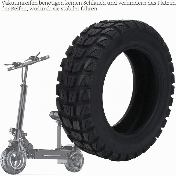 E Scooter Ersatzräder, 10 Zoll Elektrorollerreifen 90/65-6,5 Vakuumrad Ersatzreifen Solid Reifen, Ge
