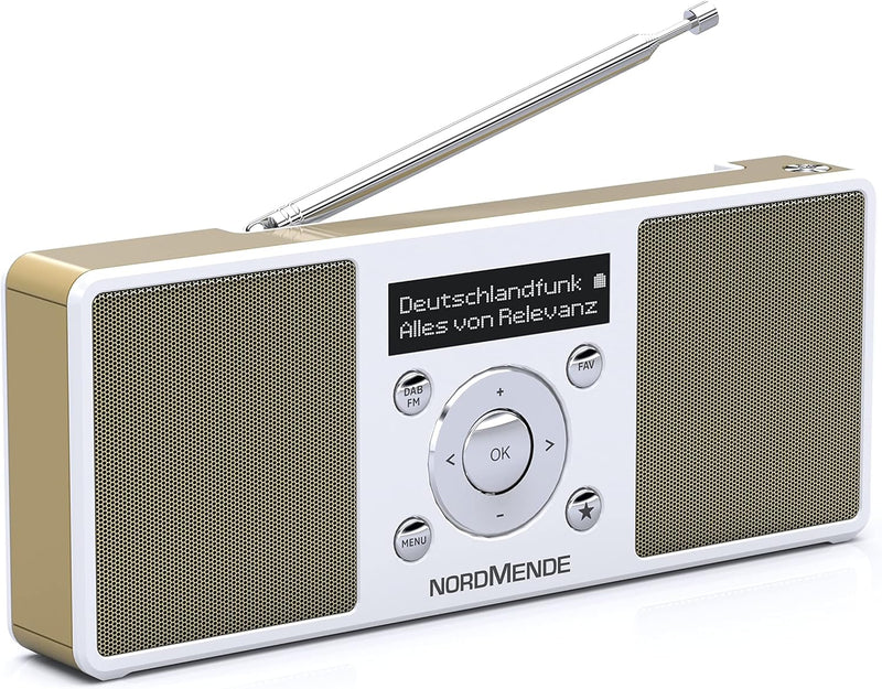 Nordmende Transita 200 tragbares Stereo DAB Radio (DAB+, UKW, FM, Lautsprecher, Kopfhörer-Anschluss,