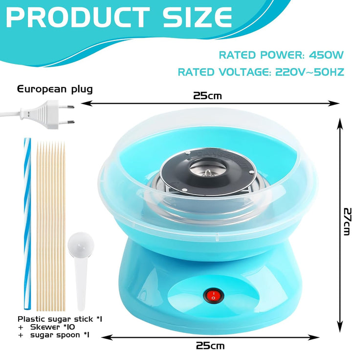 Zuckerwattemaschine Für Zuhause, Retro Cotton Candy Machine 450 W, Zuckerwatte Maschine, Zuckerwatte