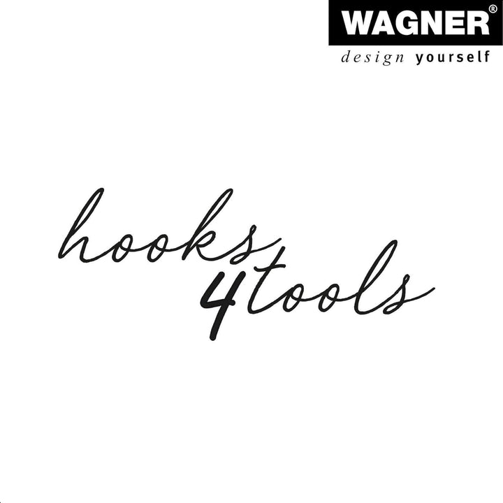 WAGNER - hooks4tools - Gerätehalter SCHLAUCH/KABEL - 127 x 103 x 245 mm, Stahl beschichtet Ral 9006,