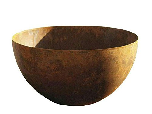 Rostige Schale Rund (Halbkugelschale) - Medium Dekoschale: Ø 40cm - Wetterfest &amp; Frostsicher - Metal