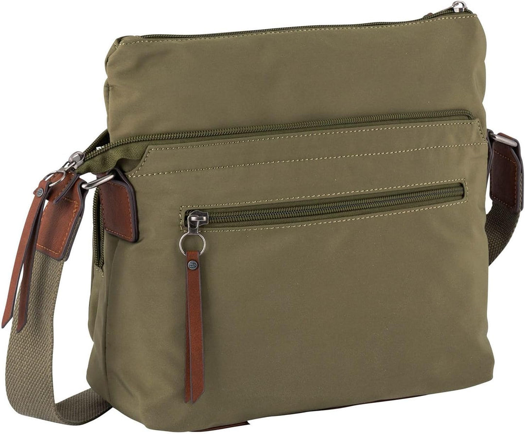 camel active bags Sky Damen Umhängetasche Crossbody Bag Mittelgross Grün Khaki 28,5 x 11,5 x 25,5, K
