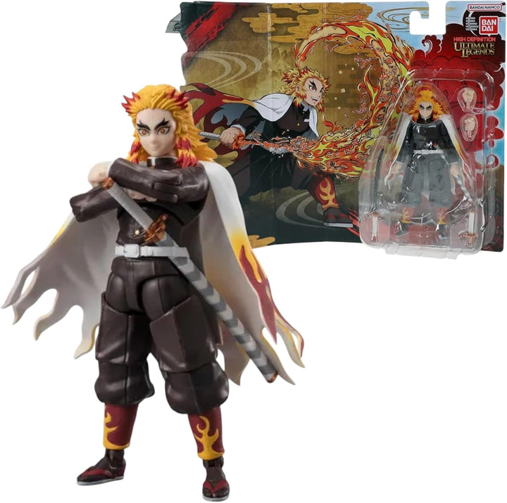 Bandai - Ultimate Legends HD - Demon Slayer Actionfigur 12 cm - Kyojiro Rengoku - Offizielle Demon S