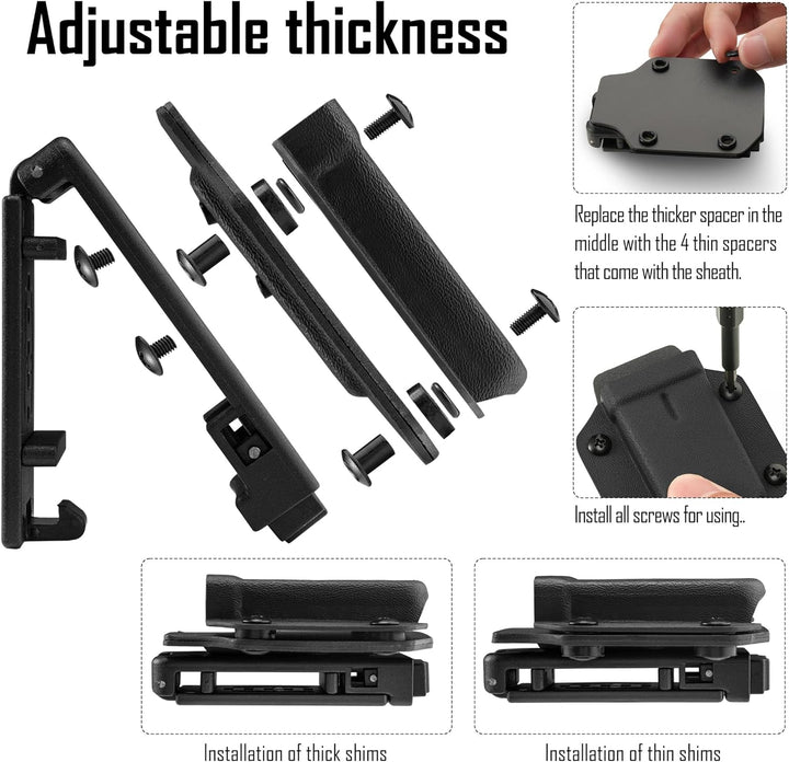 TACTICAL GEEK TGCode G9 Multi-Tool-Hülle für LEATHERMAN REBAR, Holster aus Kydex Material, Einstellb