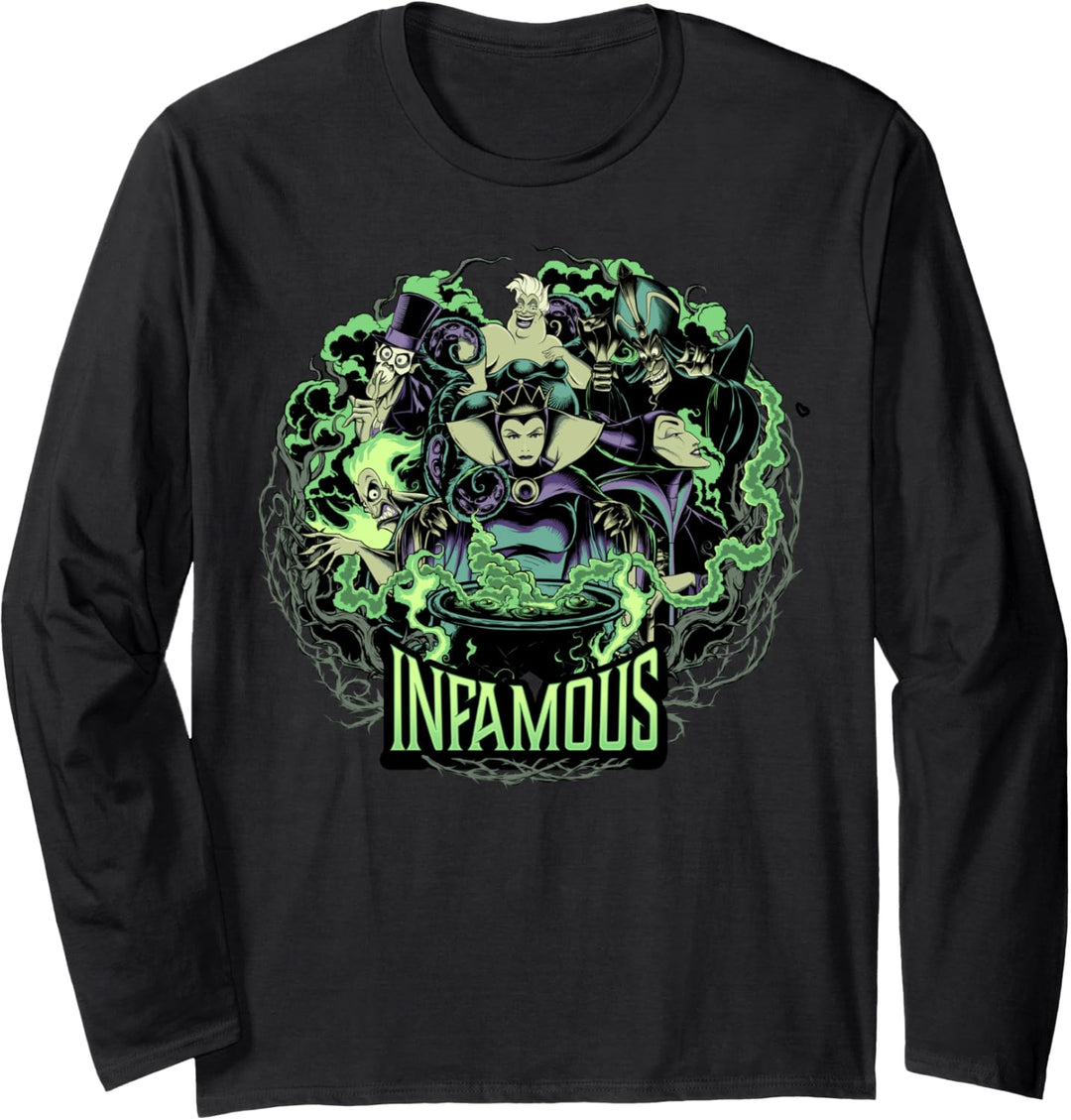 Disney Villains Infamous Evil Group Langarmshirt