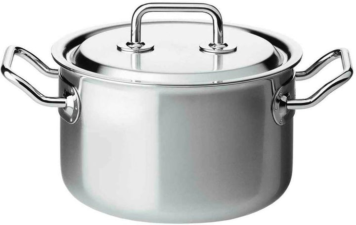 Spring 0415540618 Brigade Premium Fleischtopf mit Deckel, Edelstahl, silber, 14,6 x 24 x 30,4 cm
