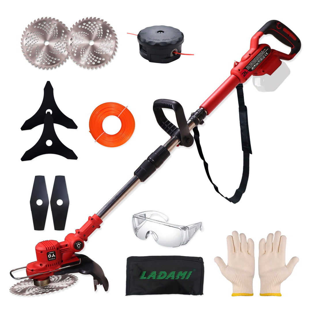 Akku-Rasentrimmer für Makita Akku18V,Rasentrimmer mit Mäherkopf,Rasenkantenschneider,Teleskop-Freisc