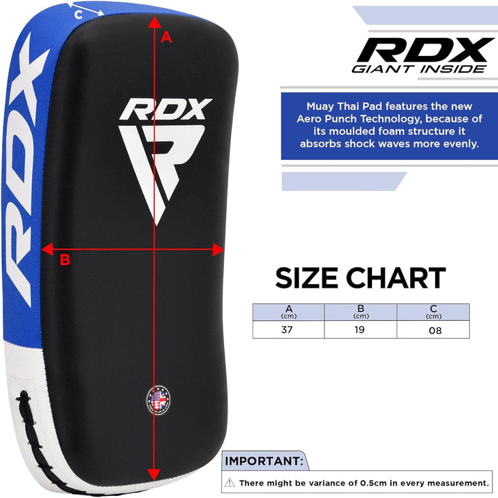 RDX Schlagpolster zum Kampfsport, Curved Trittschlagpolster Kickboxen, Muay Thai Training, Maya Hide